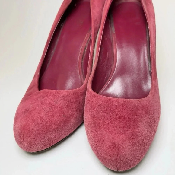 Ash Eloise Concealed Platform Dusty Rose Suede Court Shoe - Picture 4 of 13